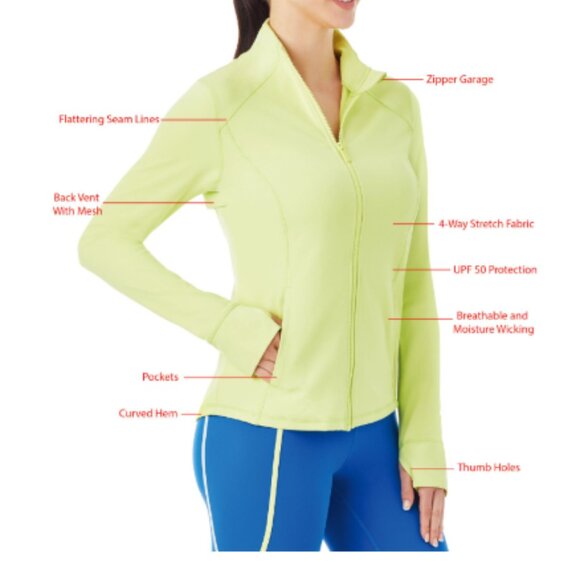 Member's Mark Women's Long Sleeve Everyday Full Zip Active Jacket - Picture 4 of 4